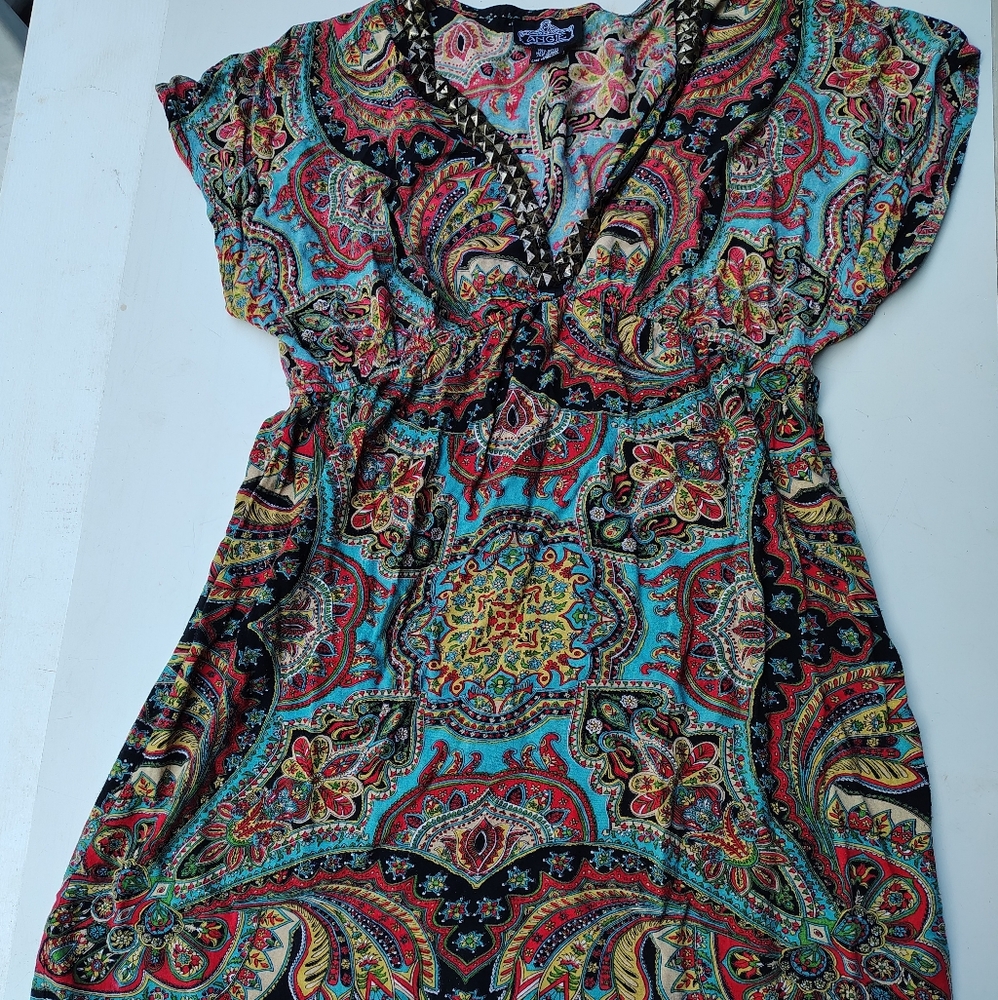 Angie Boho printed tunic.